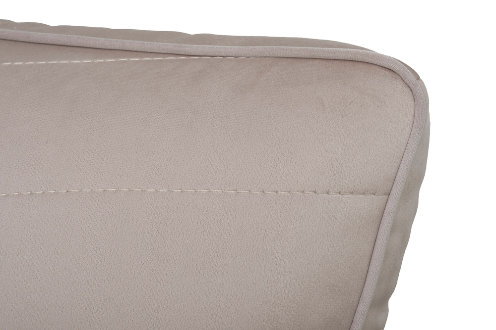 Диван Garda Decor Мадрид Память (Madrid Memory) с кантом трехм. без мех.,велюр бежевый Colt021+Colt030