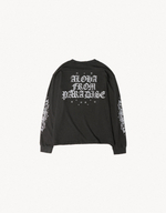 Женский лонгслив с эффектом потертости ARIES X BERSHKA - BERSHKA
