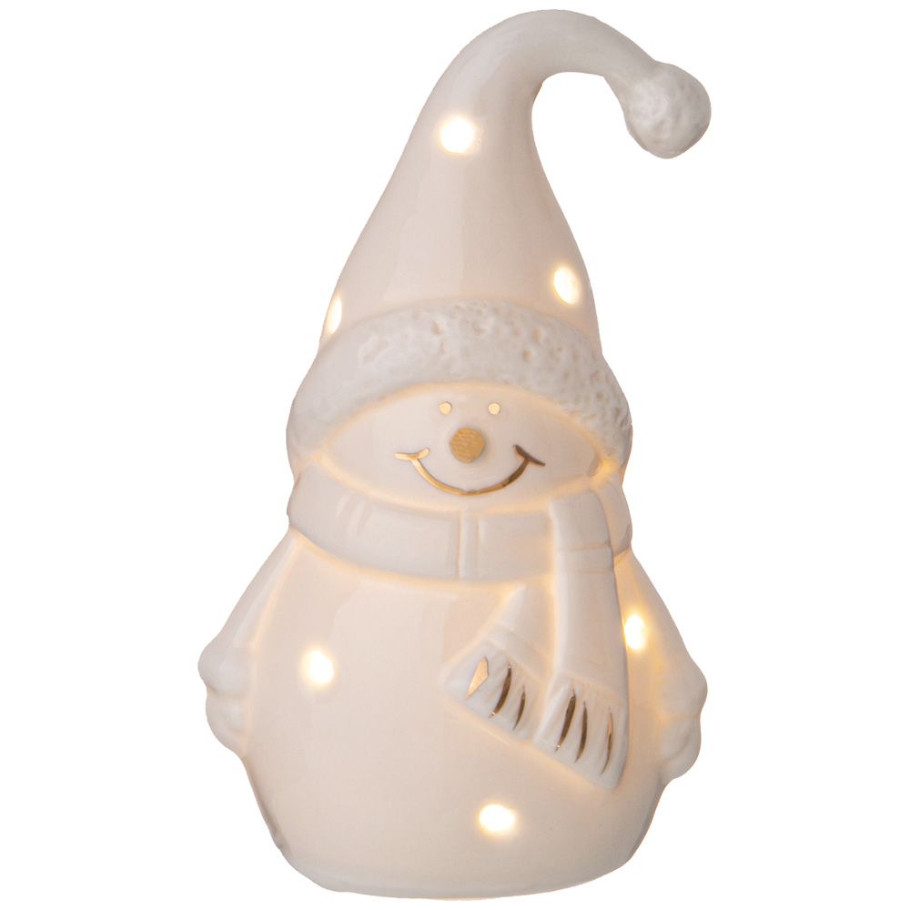 ФИГУРКА "СНЕГОВИК" С LED-ПОДСВЕТКОЙ 7,7*6**13,2 СМ