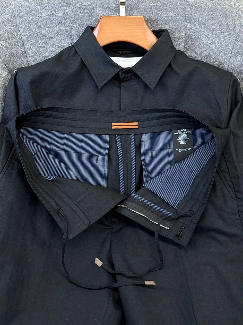 Льняной костюм Zegna