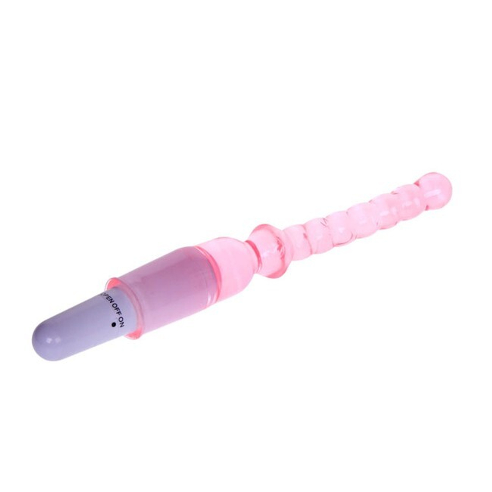 Супер гибкий анальный вибратор Vibrator (Цвет: розовый)