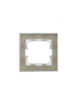 Рамка 1-м IP44 BRITE РУ-1-БрА-44 алюм. IEK BR-M12-44-K47