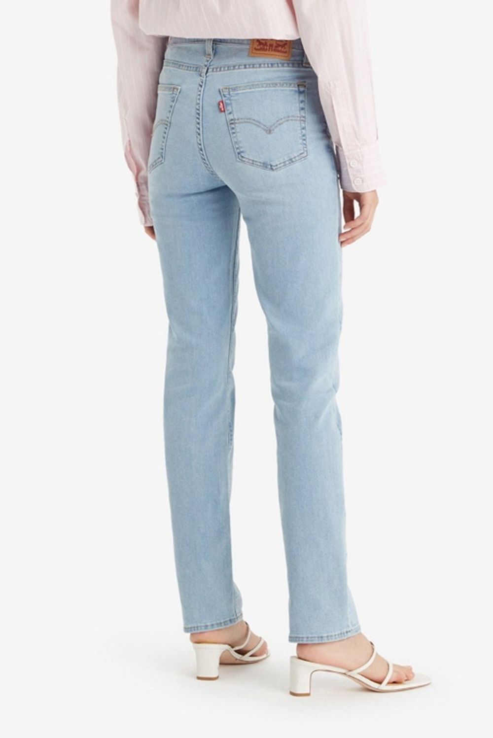 Джинсы женские LEVI'S 724 HIGH RISE STRAIGHT LIGHT INDIGO - WORN IN