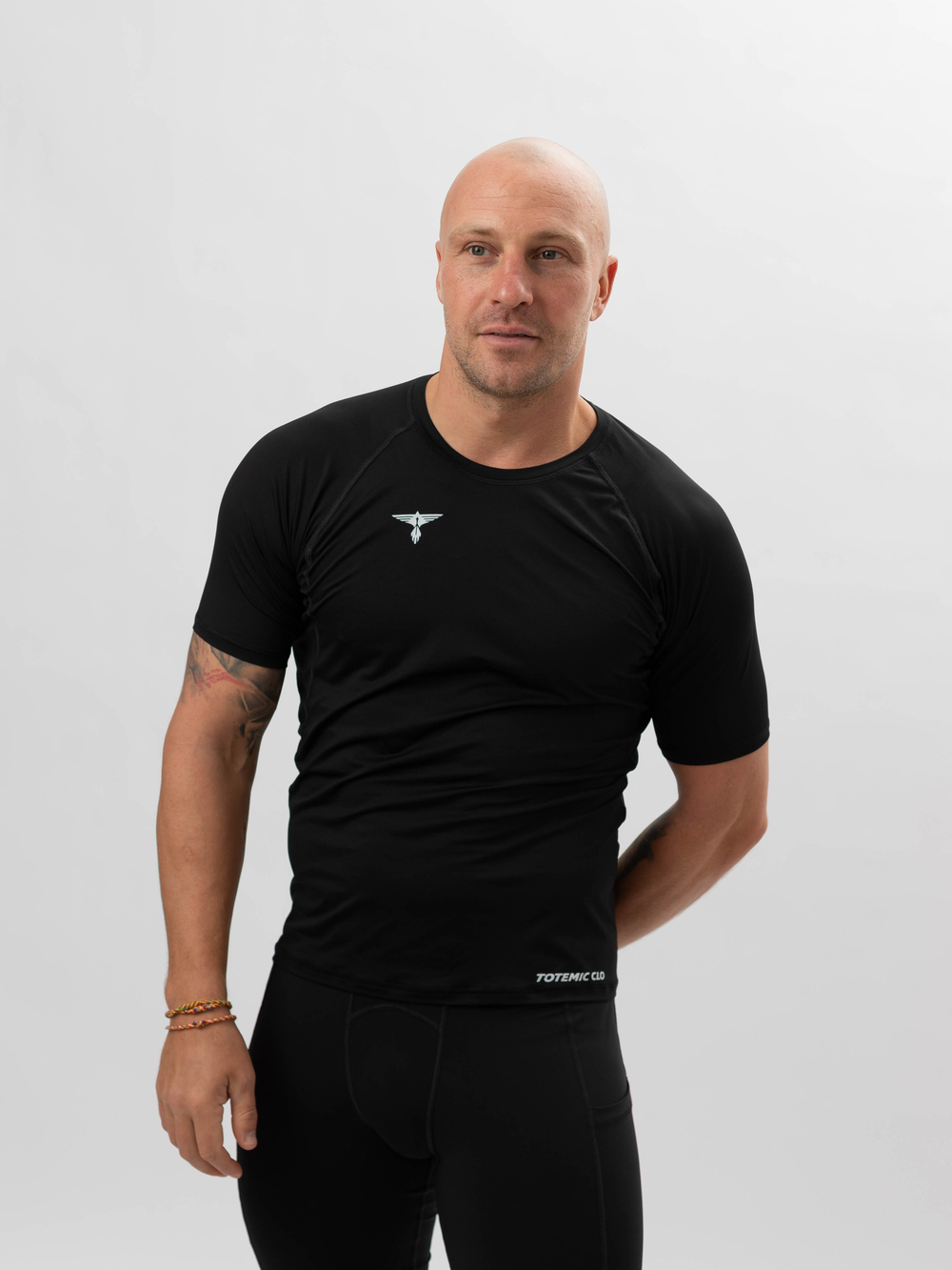 Спортивная футболка DRI FIT реглан TOTEMIC CLO черная