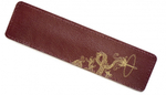 Чехол Parker Dragon Special Edition из натуральной кожи, цвет Monochrome Brown с золотым тиснением
