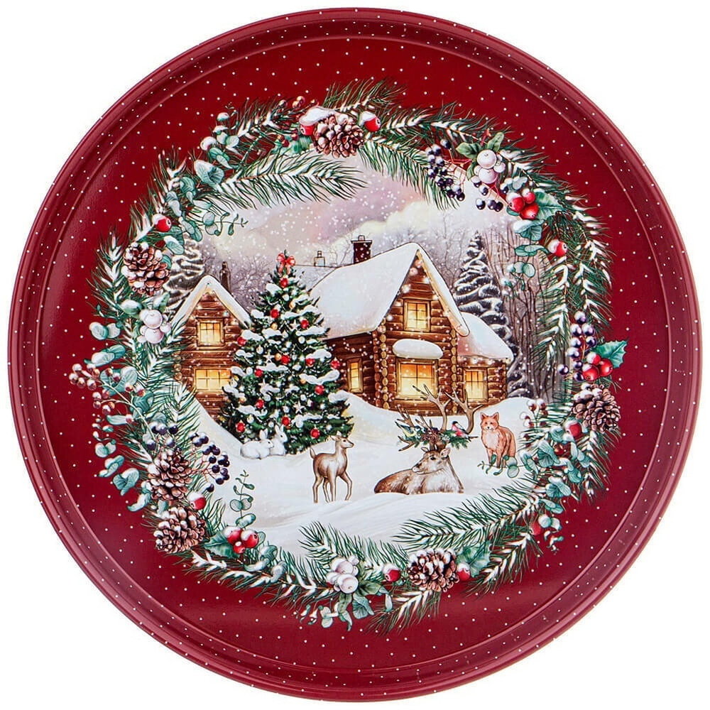 Поднос сервировочный "Новый год" 33*2,1см, 898-132