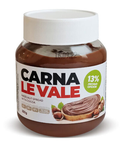 Паста шоколадная с орехами Carna Le Vale 350 г