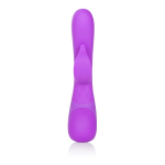 Фиолетовый вибромассажер Impress Dove со стимуляцией клитора - 18 см. (Цвет: фиолетовый)