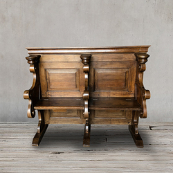 Церковная скамья 19 век Франция Roomers Antique AW-FC BENCH