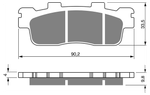 Тормозные колодки Goldfren 302 S3