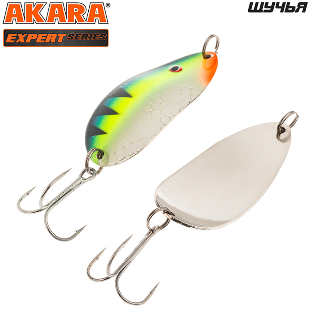 Блесна колебалка Akara Expert Щучья 65 мм 15 гр. 18/SIL