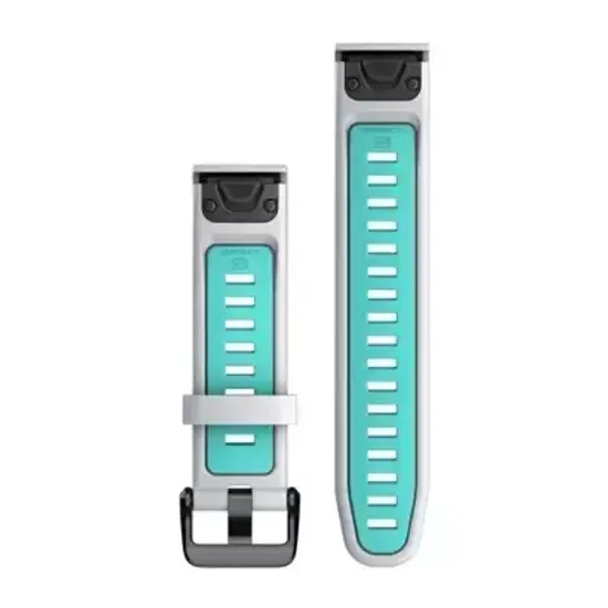 Ремешок Garmin QuickFit 20 мм (силиконовый) Whitestone/Aqua 010-13279-07