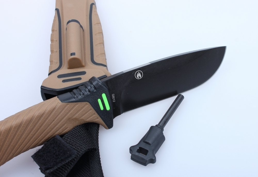 Нож туристический Ganzo G8012 пустынный желтый, G8012-DY