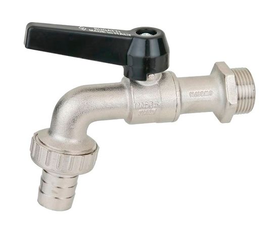 Кран шаровый со штуцером Bugatti 1/2"