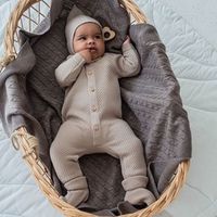 Пинетки вязаные "Топленое молоко" 0+