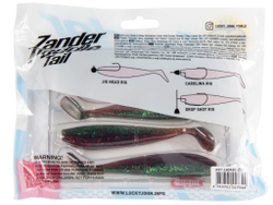 Виброхвосты LJ 3D Series ZANDER PADDLE TAIL 4.8in (12.00)/Z14 4шт.