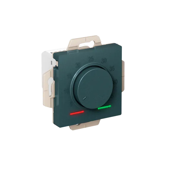 Терморегулятор электронный для теплого пола с датчиком Systeme Electric AtlasDesign Изумруд ATN000835