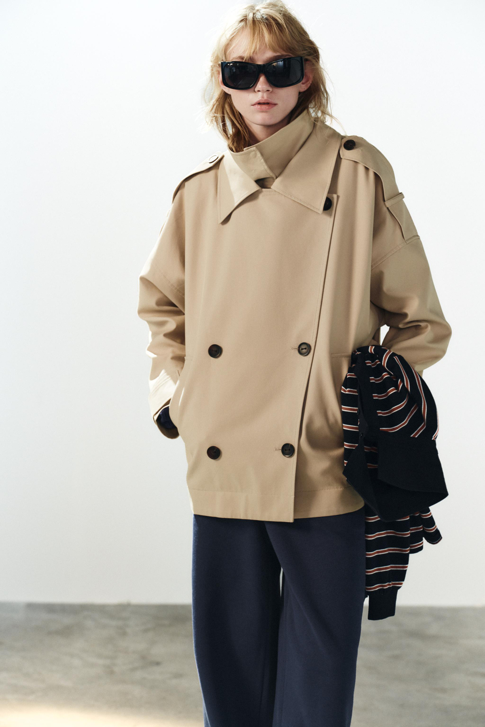 БАЗОВЫЕ ПРЯМЫЕ БРЮКИ С РЕГУЛИРУЕМЫМ НИЗОМ — ZARA