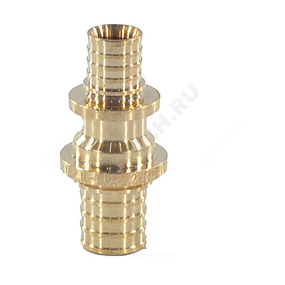 Муфта для PE-X труб аксиальная бронза Дн 20х16 переходная RAUTITAN PLATINUM RX Rehau 13777181001