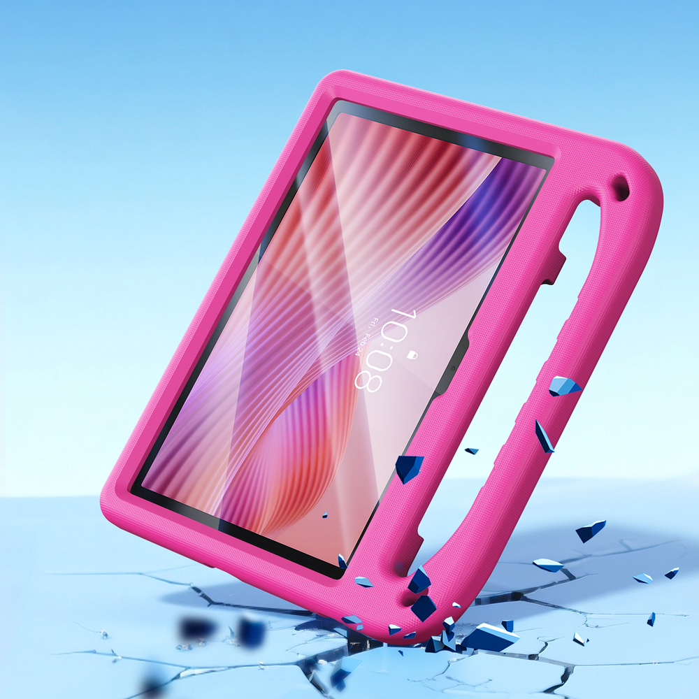 Детский чехол розового цвета на планшет Lenovo Tab K10 Gen 2 10.1 и Tab 10.1 Tablet (2025-) от Dux Ducis, серия Puff Series Case