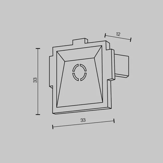 Заглушка Accessories for tracks Radity TRA084EC-12W Maytoni