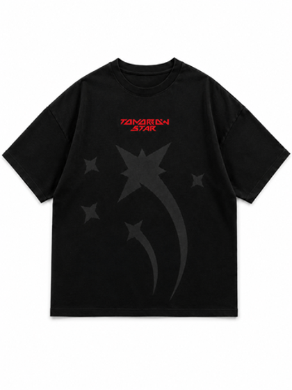 Футболка "Время" Tomorrow Star, oversize, черная