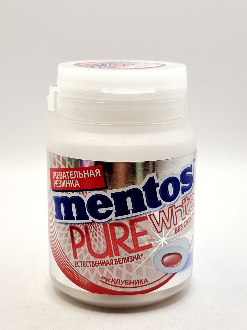 Mentos MIX 6 жевательная резинка без сахара Pure fresh/white, 6 вкусов (Нежная мята, Виноград, Арбуз, Клубника, Вишня, Тутти-Фрутти), 6 шт. по 54 г