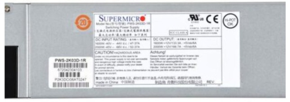 Блок питания Supermicro PWS-2K03D-1R