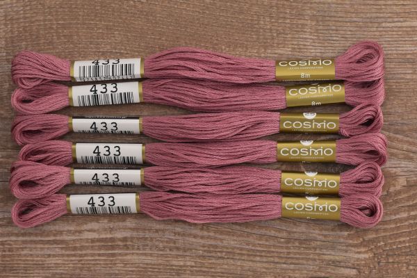 Мулине Lecien Cosmo, цв. 0433 / 6 мот. по 8 метров, в 6 сложений