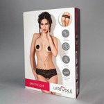 Шортики высокие с доступом и кружевом черные Le Frivole Easy to love (S/M, 42-44)