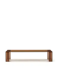 Журнальный столик Adularia из стекла коричневого цвета 140 x 60