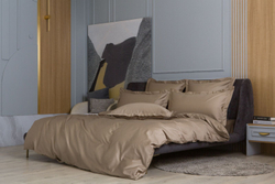 Простыня на резинке 180х200x40 German Grass Аллюр Бежевый (Caramel Beige Allure)