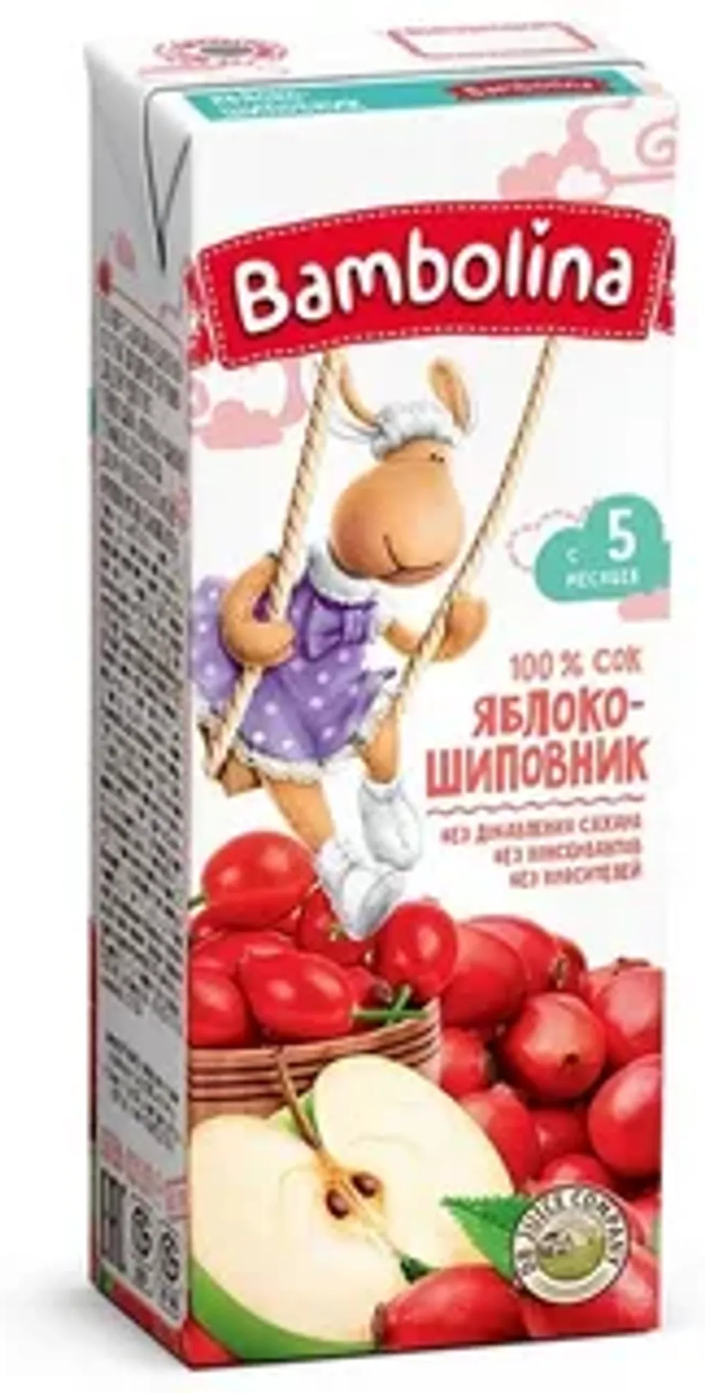 Сок Бамболина 0.2л Яблоко-шиповник нектар