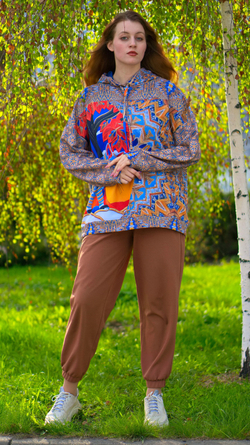 Худи «Кот учёный» (серия "Русский лубок")