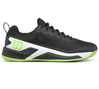 Мужские кроссовки теннисные Wilson Rush Pro 4.5 Clay TP - black/green/white
