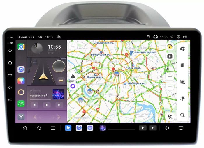Магнитола для Ford Ecosport 2017-2019 - Kuberg QLed, Android 13, Быстрейшая, CarPlay, SIM-слот