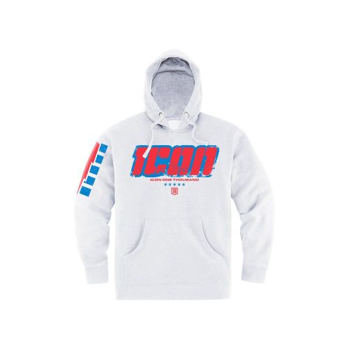 Купить Мототолстовка Толстовка Icon Intercept 84 Hoodie / Белый