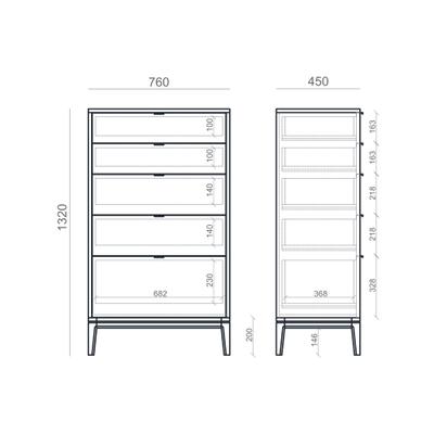 Высокий комод TIMELESS TL024