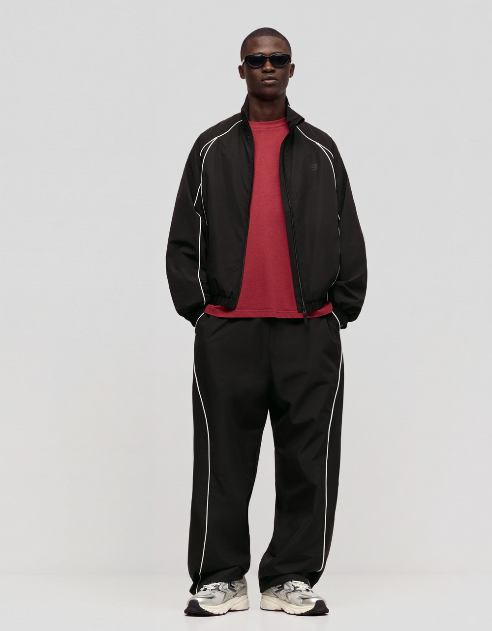 Мужские технические брюки baggy fit - BERSHKA