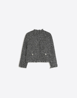 Женская укороченная куртка из фактурной ткани - BERSHKA