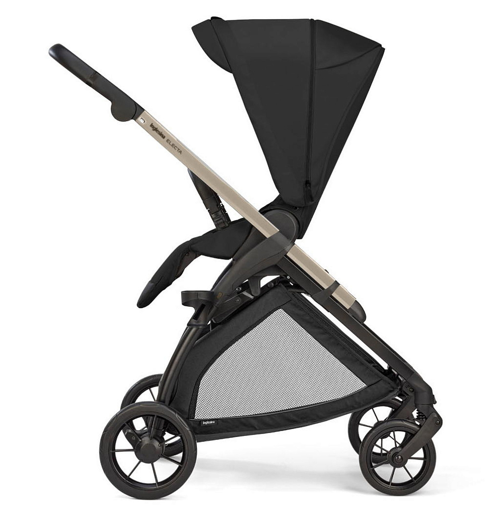 Коляска 3 в 1 Inglesina Electa System Quattro DRW 2025 с подставкой под люльку Upper Black