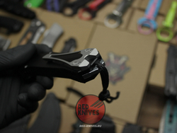 Нож Heretic Hydra V4 Single Edge T/E Tanto - черная рукоять, светлый клинок