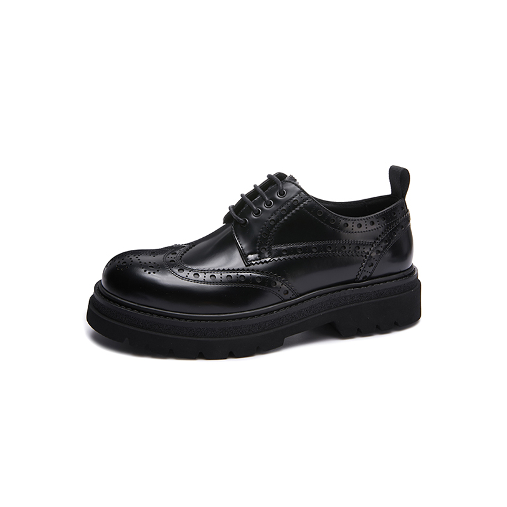 MARINO FABIANI Cow Leather Dress Shoes Men"s Black