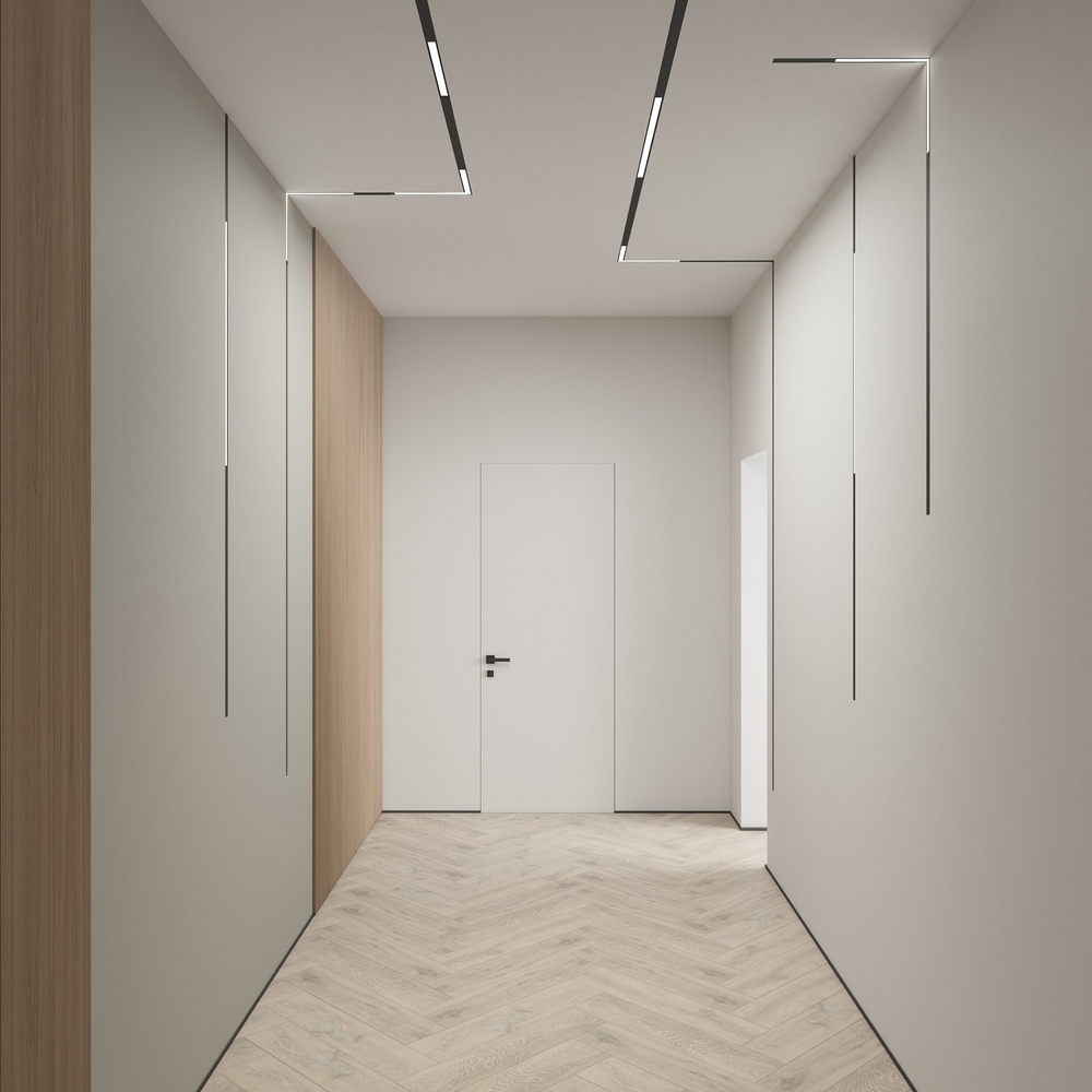 Встраиваемый светильник Denkirs SMART LINEAR DK8015-BK