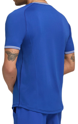 Мужская теннисная футболка Wilson Court Performance Crew T-Shirt - небесный