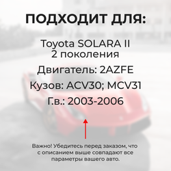 Втулки натяжителя ремня генератора Toyota SOLARA (II) [Кузов:ACV30,MCV31] (Двигатель 2AZFE) 2003-2006 (NR1)
