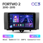 Teyes CC3 9"для Mercedes Benz Smart Fortwo 2 2010-2015