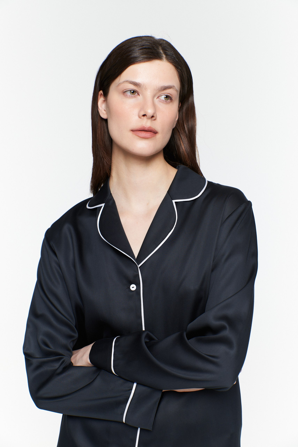 Пижама из тенселя с кантом, размеры: S,M,L,XL