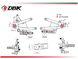 PRV402D DBK ADJUSTABLE REARSETS SBK (P V4 2025)