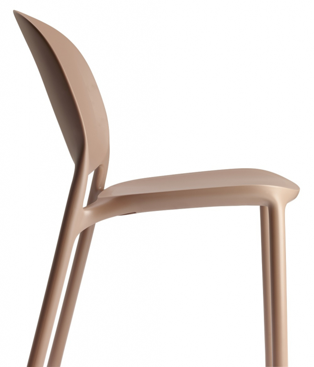 Стул пластиковый Scab Design Hug Go Green, карамель